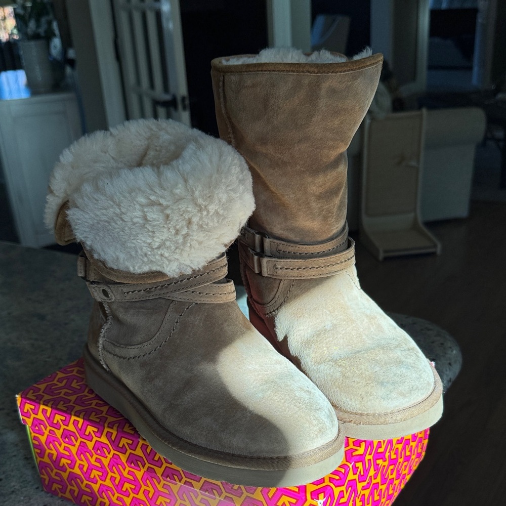 UGG Tan Shearling Boots